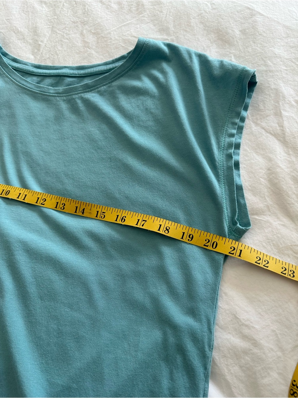 J. Jill Relaxed A-Line Tee in Teal, size large measurements - Picture 8 of 11